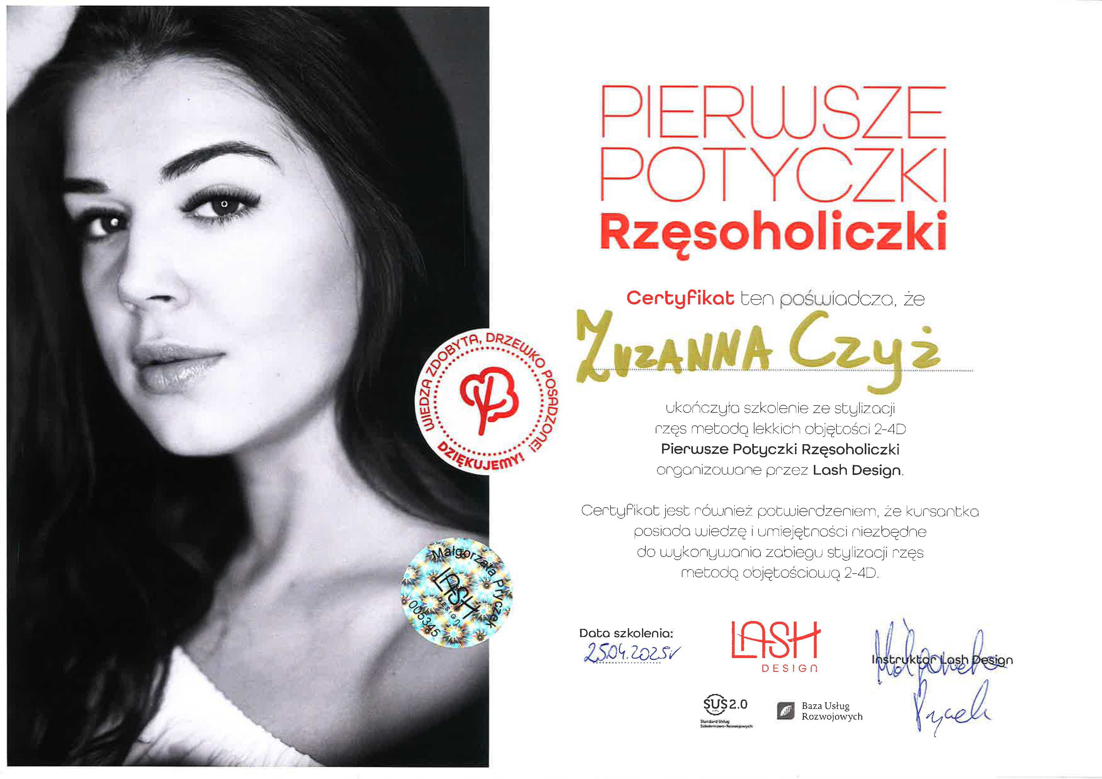 Certyfikat - Lekkie Objętości 2-4D